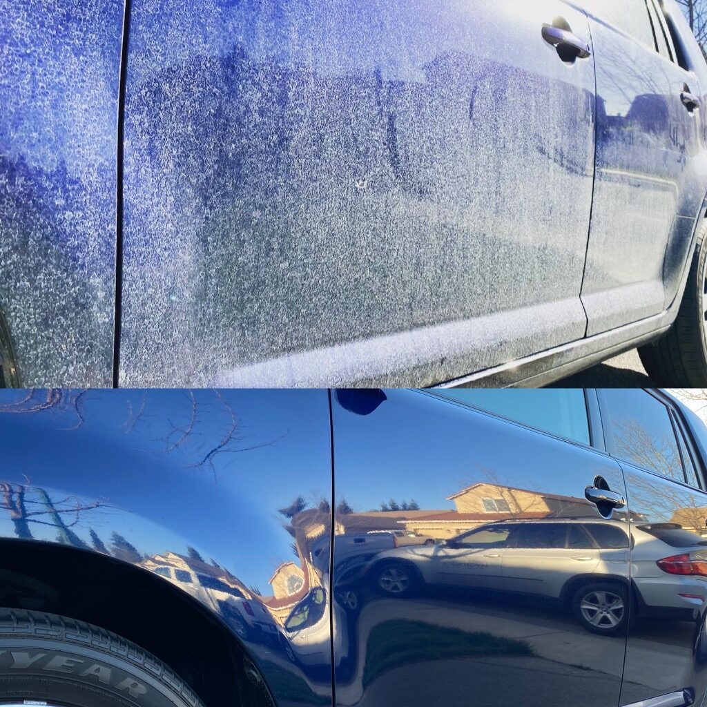 water spot removal professional auto detailing